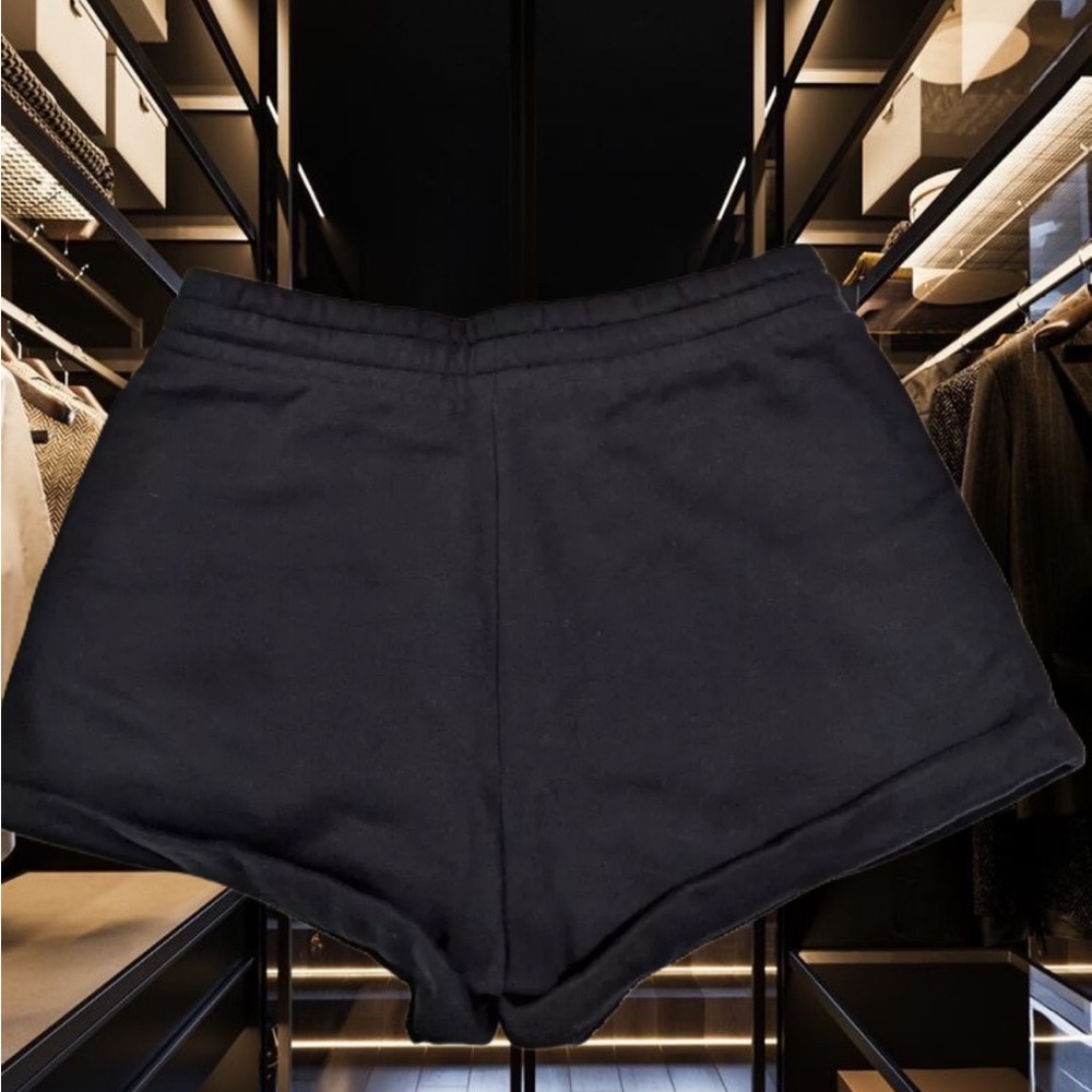 The Kooples Sport Fleece Studded Shorts Black Women's FR Size 2 (US Medium) - Picture 2 of 7